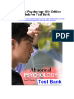 Abnormal Psychology 15th Edition Butcher Test Bank Full Chapter PDF