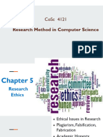 CoSc-4121 RMICS-Chapter Five Research Ethics