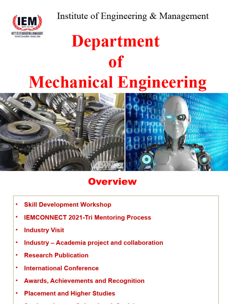 ME Dept PPT For 5th BOS 03.11.21 | PDF | Technology & Engineering