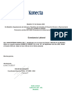Certificado Laboral Konecta