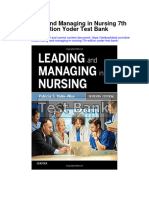 Leading and Managing in Nursing 7th Edition Yoder Test Bank Full Chapter PDF