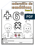 6° Tomo 2 Mi Cuadernillo de Matemáticas Profa Kempis