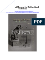 Learning and Memory 3rd Edition Gluck Test Bank Full Chapter PDF