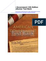 American Government 13th Edition Volkomer Test Bank Full Chapter PDF