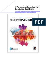 Abnormal Psychology Canadian 1st Edition Beidel Test Bank Full Chapter PDF