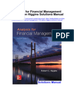 Analysis For Financial Management 11th Edition Higgins Solutions Manual Full Chapter PDF