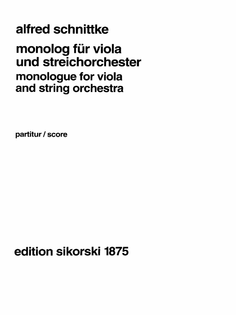 Monolog Schnittke PDF