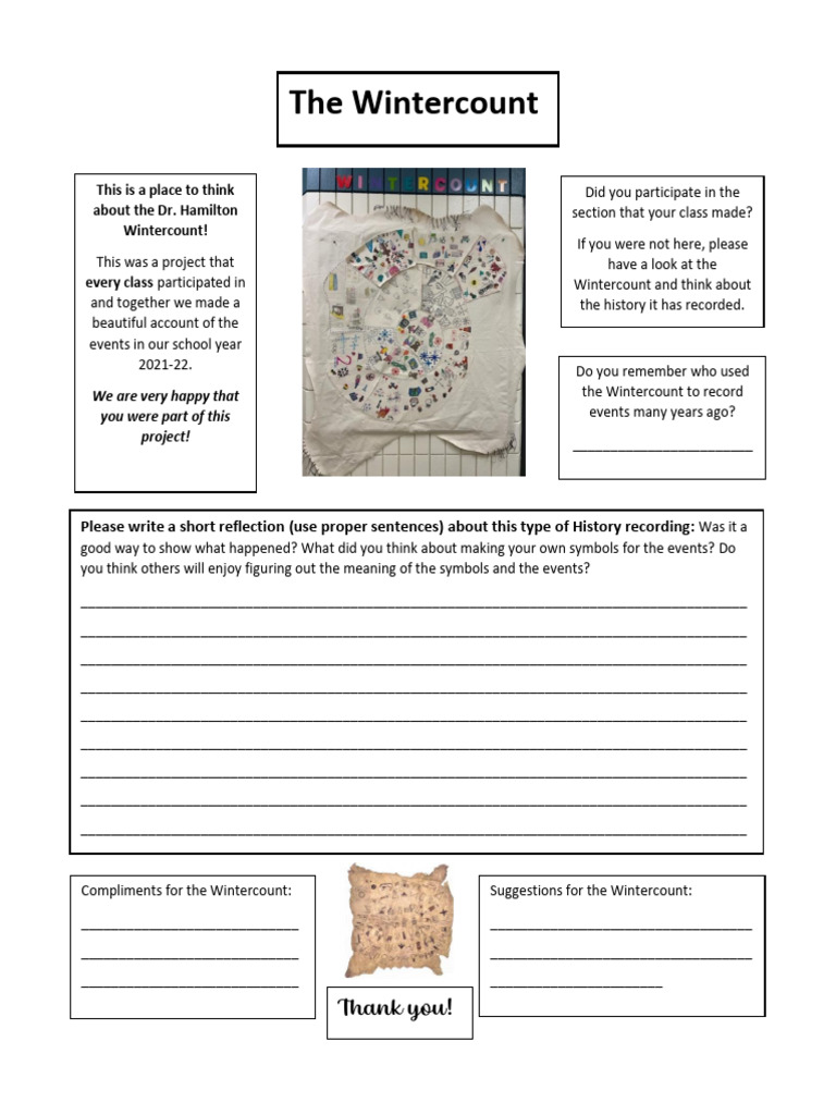 Dr. Hamilton Wintercount Reflection Guide | PDF