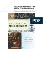 Engineering Fluid Mechanics 10th Edition Elger Solutions Manual Full Chapter PDF