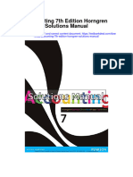 Accounting 7th Edition Horngren Solutions Manual Full Chapter PDF