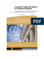Legal Environment Today 8th Edition Miller Solutions Manual Full Chapter PDF