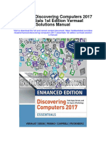 Enhanced Discovering Computers 2017 Essentials 1st Edition Vermaat Solutions Manual Full Chapter PDF