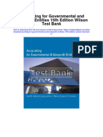 Accounting For Governmental and Nonprofit Entities 15th Edition Wilson Test Bank Full Chapter PDF