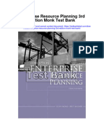 Enterprise Resource Planning 3rd Edition Monk Test Bank Full Chapter PDF