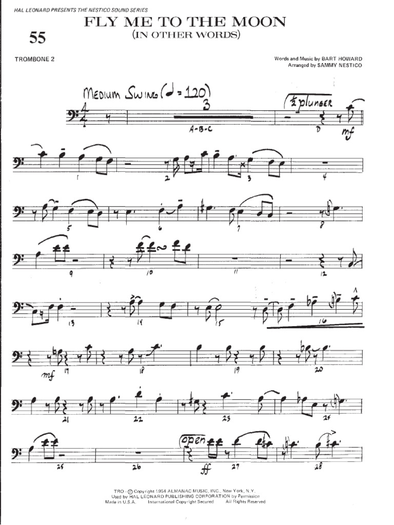 Fly Me To The Moon - FULL Big Band | PDF