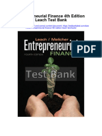Entrepreneurial Finance 4th Edition Leach Test Bank Full Chapter PDF
