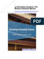 Accounting Information Systems 11th Edition Bodnar Solutions Manual Full Chapter PDF