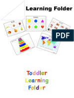 Toddler Learning Folder Pre School Prep