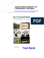 Accounting Information Systems 1st Edition Richardson Test Bank Full Chapter PDF