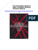 Accounting Information Systems Australasian 1st Edition Romney Solutions Manual Full Chapter PDF