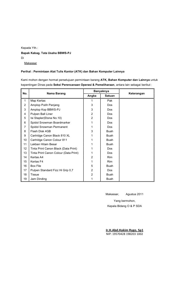 Surat Permintaan Barang Contoh Contoh Surat Penagihan Pembayaran