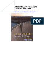 Linear Algebra With Applications 2nd Edition Holt Test Bank Full Chapter PDF
