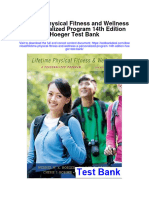 Lifetime Physical Fitness and Wellness A Personalized Program 14th Edition Hoeger Test Bank Full Chapter PDF