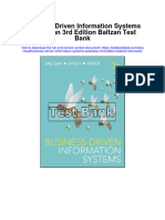 Download Business Driven Information Systems Australian 3rd Edition Baltzan Test Bank full chapter pdf