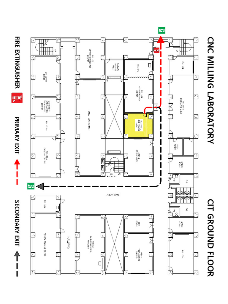 CIT Ground Floor Room Layout Guide | PDF | Numerical Control ...