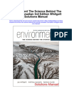 Environment The Science Behind The Stories Canadian 3rd Edition Whitgott Solutions Manual Full Chapter PDF