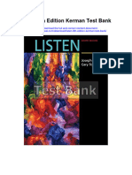 Listen 8th Edition Kerman Test Bank Full Chapter PDF