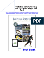Business Statistics Communicating With Numbers 1st Edition Jaggia Test Bank Full Chapter PDF