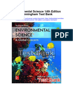 Download Environmental Science 14th Edition Cunningham Test Bank full chapter pdf