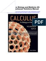 Calculus For Biology and Medicine 4th Edition Neuhauser Solutions Manual Full Chapter PDF