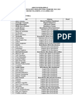 Absensi Kehadiran Acara Suksesi