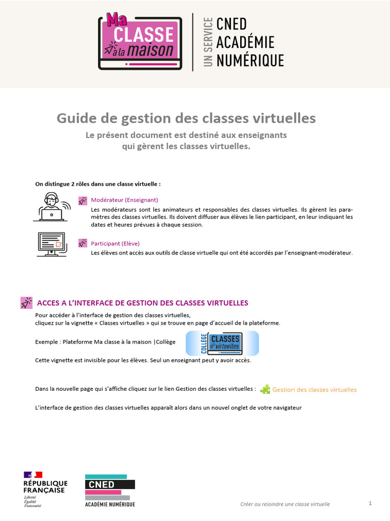 Gestion de classes virtuelles gratuites | PDF | Informatique | Logiciel