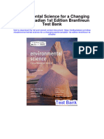 Environmental Science For A Changing World Canadian 1st Edition Branfireun Test Bank Full Chapter PDF