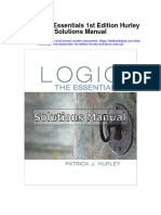 Logic The Essentials 1st Edition Hurley Solutions Manual Full Chapter PDF