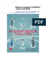 Acquiring Medical Language 1st Edition Jones Test Bank Full Chapter PDF