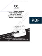 EuroPro 7130/7130S/7130Q Sewing Machine Instruction Manual