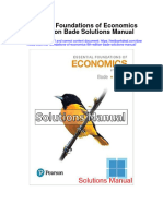 Download Essential Foundations of Economics 8th Edition Bade Solutions Manual full chapter pdf