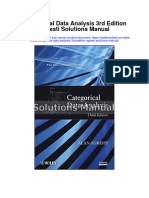 Categorical Data Analysis 3rd Edition Agresti Solutions Manual Full Chapter PDF