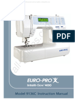EuroPro Intelli Sew 9136C Sewing Machine Instruction Manual