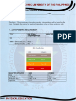 Health Assessment Card: 1. Antropometric Measurement