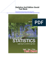 Essential Statistics 2nd Edition Gould Test Bank Full Chapter PDF