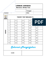 Lembar Jawaban Test Theory Mekanik T2