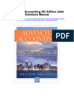 Advanced Accounting 4th Edition Jeter Solutions Manual Full Chapter PDF