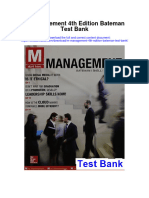 M Management 4th Edition Bateman Test Bank Full Chapter PDF