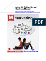 M Marketing 5th Edition Grewal Solutions Manual Full Chapter PDF
