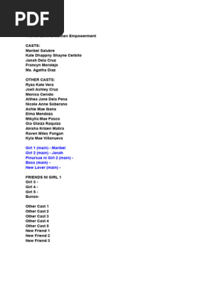 commercial script